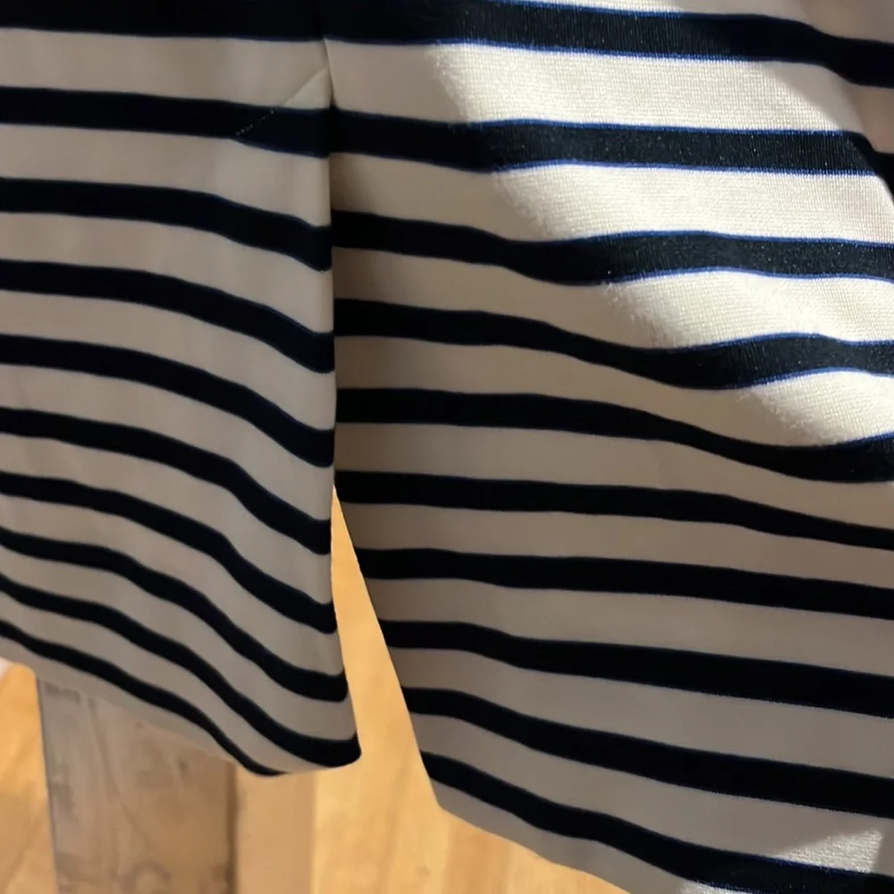 KATE SPADE Stripe Sheath Dress in Rich Navy & White